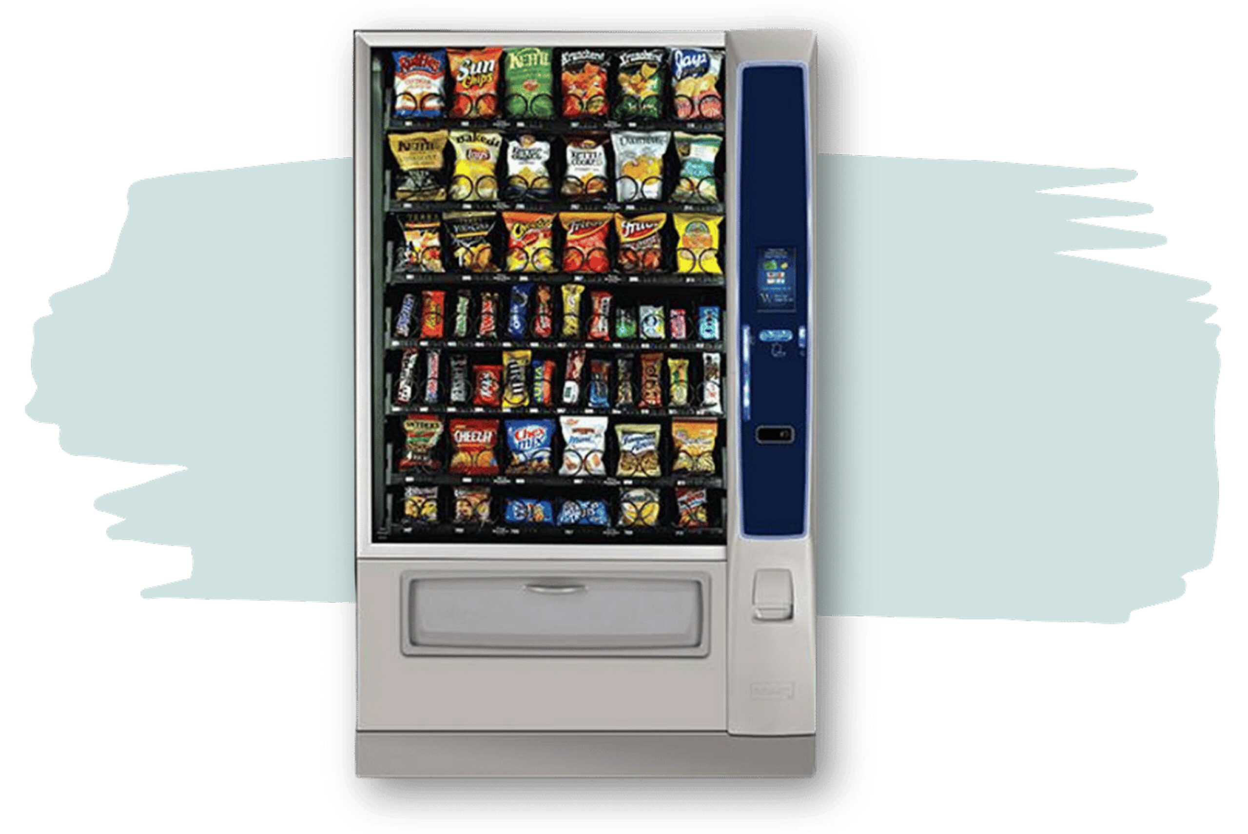 New snack vending machine providing snack 24/7